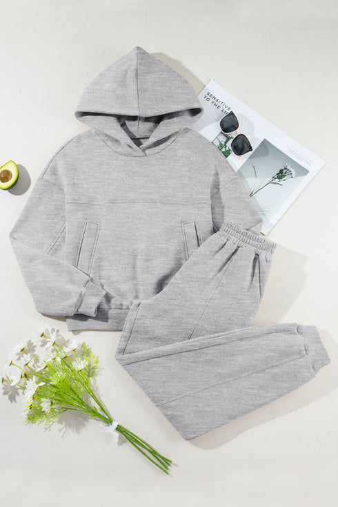 'Nyssa' Long Sleeve Hoodie and Pants Activewear Set - Celes Fashion